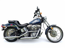 Voorpoot links onder Harley Davidson FXST Softail Standard
