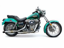 Voorpoot links onder Harley Davidson FXSB Low Rider