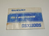 Instructieboekje Suzuki GSX 1100 EF ES