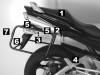 Kofferbeugel set Suzuki GSR 600