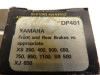 Bremsbeläge Yamaha XS 1100