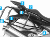 Koffer halter set Kawasaki Z 750