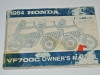 Instructieboekje Honda VF 700  750 C Magna
