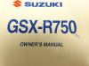 Instructieboekje Suzuki GSX R 750