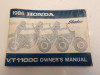 Instructieboekje Honda VT 1100