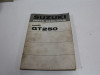 Parts book Suzuki GT 250