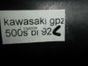 Kentekenplaathouder Kawasaki GPZ 500