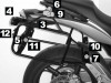 Suitcase bracket set Honda CB 600 F