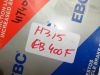 Remblokken achter Honda CB 400