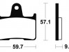 Braking pads rear Suzuki GSX R 1000