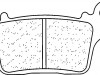 Braking pads rear Honda CBR Fireblade