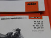 Instruction manual KTM RC125