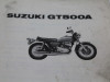 Parts book Suzuki GT 500