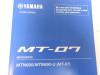 Instructieboekje Yamaha MT 07