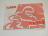 Instructieboekje Yamaha XV 750 Virago