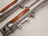 Fork pipe outside Harley Davidson Softtail