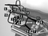 Koffer halter set Yamaha XJR 1300