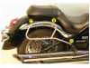 Suitcase bracket set Kawasaki VN 900