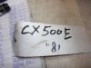 Upper cowl Stay Honda CX 500