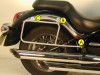 Kofferbeugel set Kawasaki VN 900