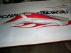 Rechter achterkant Yamaha FZR 600