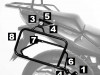 Koffer halter set Honda CBF 600