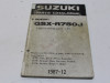 Parts book Suzuki GSX R 750