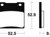 Braking pads rear Suzuki GSX R 750