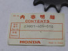 Voortandwiel Honda CB 750 F