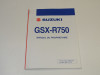 Instructieboekje Suzuki GSX R 750