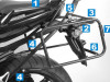 Suitcase bracket set Yamaha FZ1