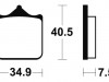Bremsbeläge hinten Aprilia RSV 1000