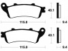 Remblokken achter Honda ST 1300 Pan European