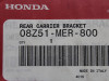 Rear carrier top box Honda CBF 600