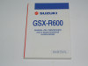Manuel Suzuki GSX R 600