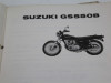 Onderdelenboek Suzuki GS 550