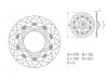 Brake disc front Yamaha FZ8
