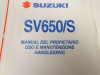 Manuel Suzuki SV 650