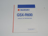 Instructieboekje Suzuki GSX R 600