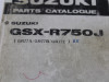 Teilebuch Suzuki GSX R 750