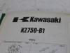 Parts book Kawasaki Z 750