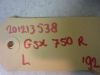 Soziusfussraste links Suzuki GSX R 750