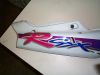 Rechter achterkant Suzuki GSX R 750