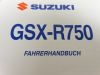 Fahrerhandbuch Suzuki GSX R 750