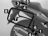 Suitcase bracket set Honda CBF 600