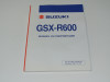 Instructieboekje Suzuki GSX R 600
