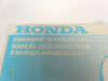 Manuel Honda CBR 600 F