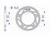 Rear sprocket Suzuki GSX R 1000