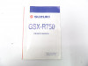 Fahrerhandbuch Suzuki GSX R 750