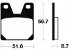Remblokken achter Yamaha YZF R1